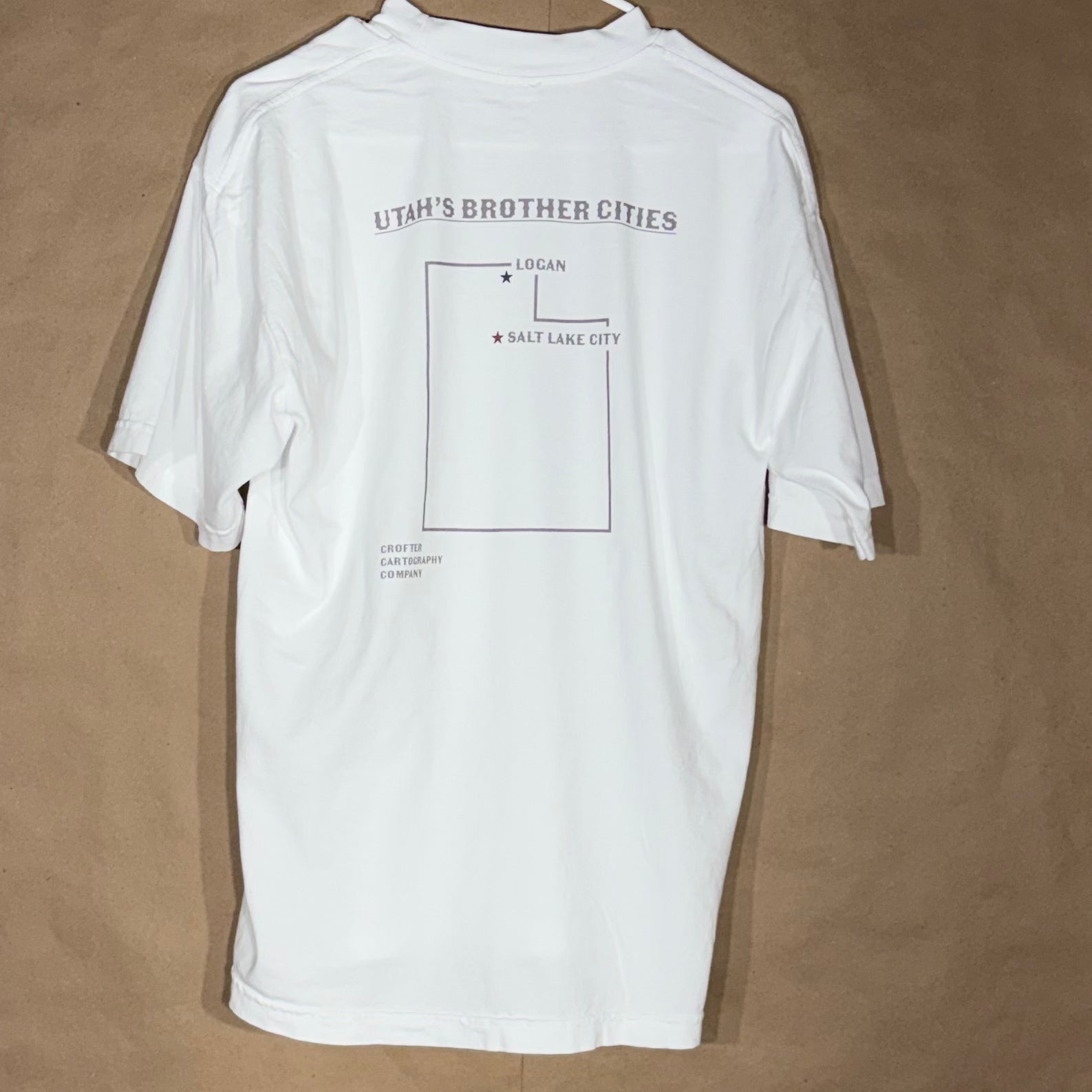 Map of Utah Blue Ribbon T-Shirt